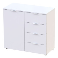 Комод Doros Рон 1 1 фасад 4 ящика Белый 80х38х81 (41516005)